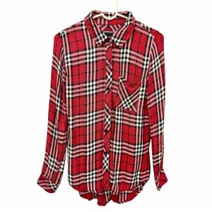 Rails Red Plaid Button-Up Shirt